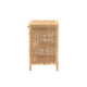 bali & pari Bella Modern Bohemian Natural Brown Mahogany Wood and Natural Rattan 1-Drawer Nightstand WHI-Bella-Mahogany-SM-NS
