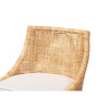 bali & pari Bella Modern Bohemian Natural Brown Rattan Bar Stool WHI-Bella-Rattan-BS