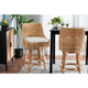 bali & pari Bella Modern Bohemian Natural Brown Rattan Counter Stool WHI-Bella-Rattan-CS
