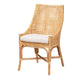 bali & pari Bella Modern Bohemian Natural Brown Rattan Dining Chair WHI-Bella-Rattan-DC