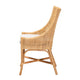 bali & pari Bella Modern Bohemian Natural Brown Rattan Dining Chair WHI-Bella-Rattan-DC