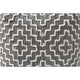 Baxton Studio Benjamin Modern and Contemporary Bohemian Grey and Ivory Handwoven Cotton Blend Pouf Ottoman WHI-Benjamin-Grey-Ivory-Pouf