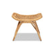 bali & pari Bernardo Modern Bohemian Natural Brown Rattan Ottoman WHI-Bernardo-Rattan-Otto