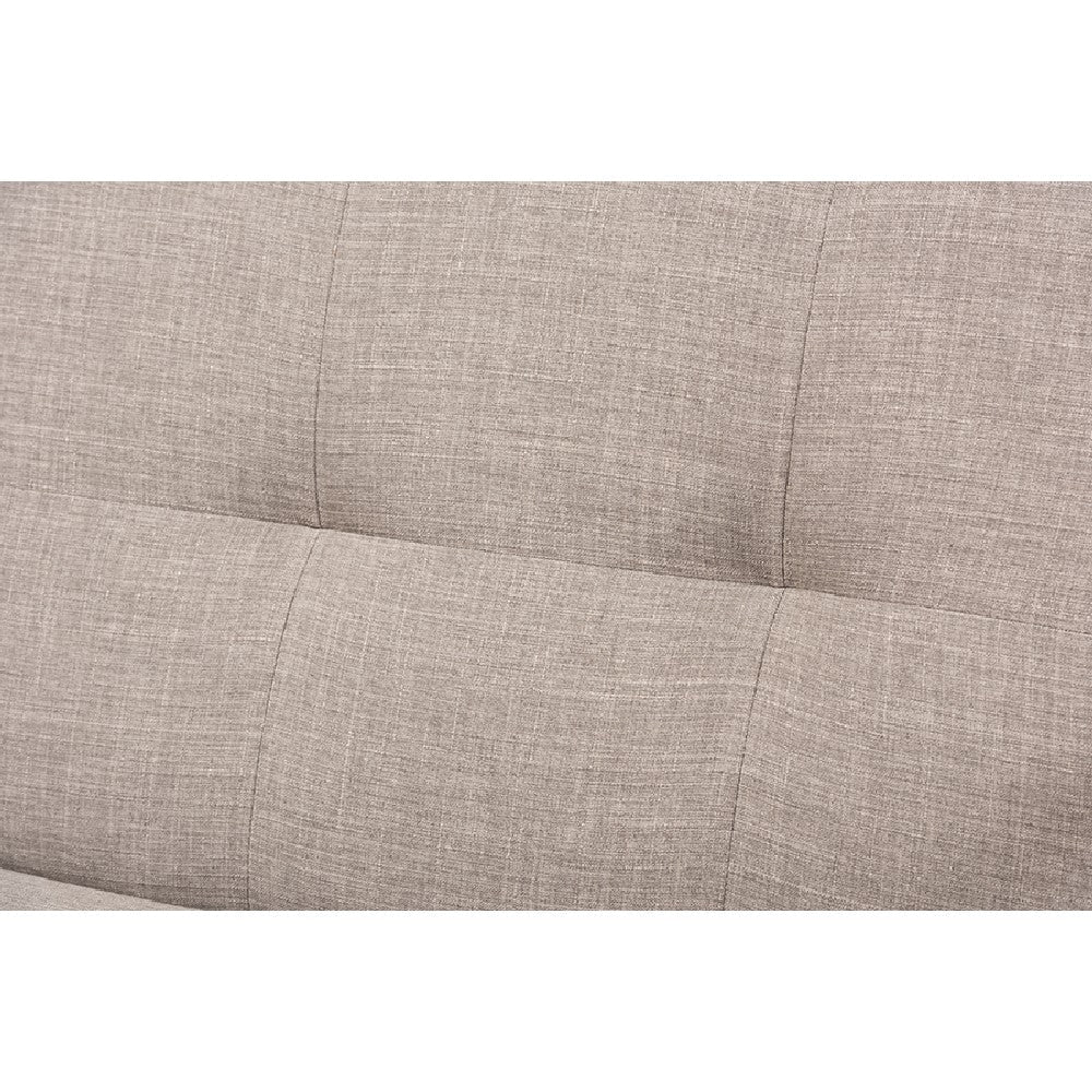 Baxton Studio Bianca Mid-Century Modern Walnut Wood Light Grey Fabric Tufted 3-Seater Sofa WHI-Bianca-Light-Grey-Walnut-Brown-SF