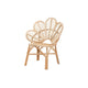 bali & pari Bianca Modern Bohemian Natural Brown Rattan Flower Chair WHI-Bianca-Rattan-AC