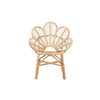 bali & pari Bianca Modern Bohemian Natural Brown Rattan Flower Chair WHI-Bianca-Rattan-AC