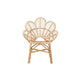 bali & pari Bianca Modern Bohemian Natural Brown Rattan Flower Chair WHI-Bianca-Rattan-AC