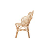 bali & pari Bianca Modern Bohemian Natural Brown Rattan Flower Chair WHI-Bianca-Rattan-AC