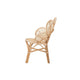 bali & pari Bianca Modern Bohemian Natural Brown Rattan Flower Chair WHI-Bianca-Rattan-AC