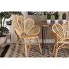 bali & pari Bianca Modern Bohemian Natural Brown Rattan Flower Chair WHI-Bianca-Rattan-AC