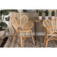 bali & pari Bianca Modern Bohemian Natural Brown Rattan Flower Chair WHI-Bianca-Rattan-AC