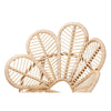 bali & pari Bianca Modern Bohemian Natural Brown Rattan Flower Chair WHI-Bianca-Rattan-AC