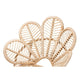 bali & pari Bianca Modern Bohemian Natural Brown Rattan Flower Chair WHI-Bianca-Rattan-AC