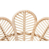 bali & pari Bianca Modern Bohemian Natural Brown Rattan Flower Chair