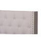 Baxton Studio Brady Modern and Contemporary Beige Fabric Upholstered King Size Bed WHI-Brady-Beige-King