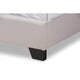 Baxton Studio Brady Modern and Contemporary Beige Fabric Upholstered King Size Bed WHI-Brady-Beige-King