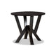 Baxton Studio Branca Modern and Contemporary Grey Fabric Upholstered and Dark Brown Finished Wood 5-Piece Dining Set
