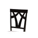 Baxton Studio Branca Modern and Contemporary Grey Fabric Upholstered and Dark Brown Finished Wood 5-Piece Dining Set