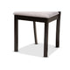 Baxton Studio Branca Modern and Contemporary Grey Fabric Upholstered and Dark Brown Finished Wood 5-Piece Dining Set