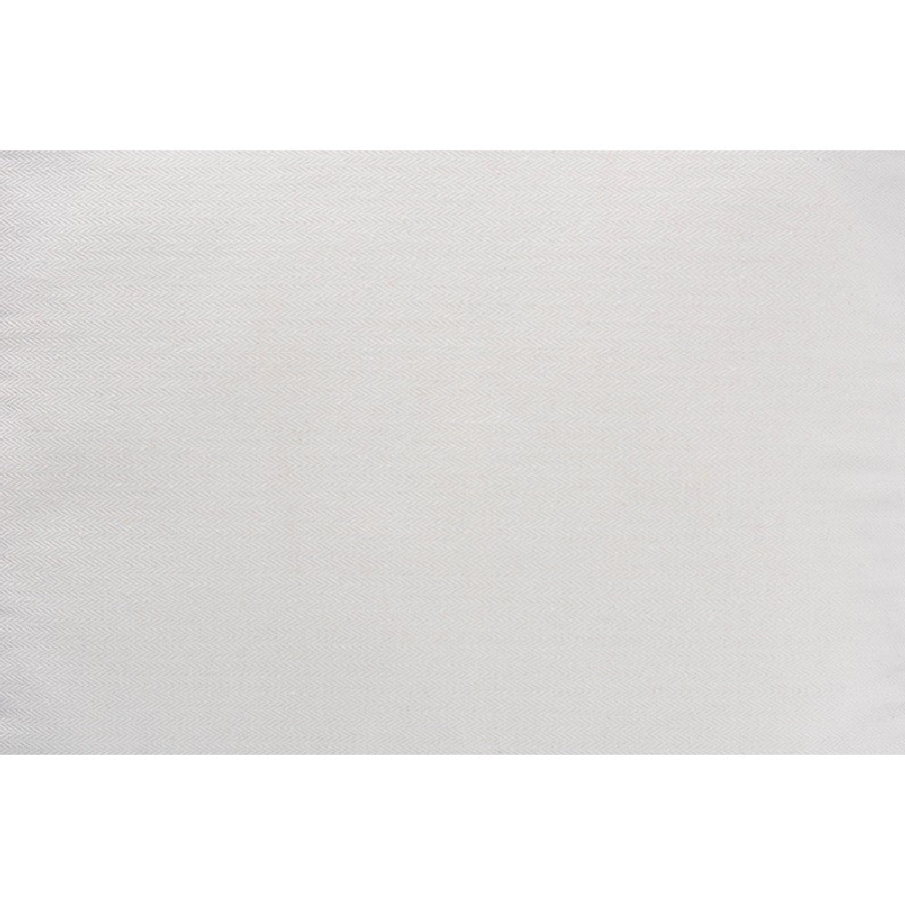 bali & pari Brandon Modern Bohemian White Fabric Upholstered and Natural Brown Rattan Armchair