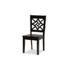 Baxton Studio Brava Modern and Contemporary Dark Brown Finished Wood 5-Piece Dining Set