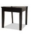 Baxton Studio Brava Modern and Contemporary Dark Brown Finished Wood 5-Piece Dining Set