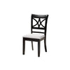 Baxton Studio Brooke Modern Grey Fabric and Dark Brown Finished Wood 5-Piece Dining Set