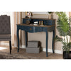 Baxton Studio Celestine French Provincial Blue Spruce Finished Wood Accent Writing Desk