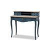 Baxton Studio Celestine French Provincial Blue Spruce Finished Wood Accent Writing Desk WHI-CES2-Blue-Spruce-Desk