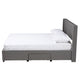 Baxton Studio Coronado Mid-Century Modern Transitional Grey Fabric Full Size 3-Drawer Storage Platform Bed