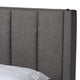 Baxton Studio Coronado Mid-Century Modern Transitional Grey Fabric Full Size 3-Drawer Storage Platform Bed