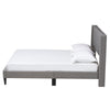 Baxton Studio Casol Mid-Century Modern Transitional Grey Fabric Upholstered Full Size Platform Bed
