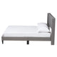 Baxton Studio Casol Mid-Century Modern Transitional Grey Fabric Upholstered Full Size Platform Bed