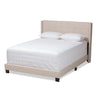Baxton Studio Lisette Modern and Contemporary Beige Fabric Upholstered King Size Bed