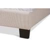 Baxton Studio Lisette Modern and Contemporary Beige Fabric Upholstered King Size Bed