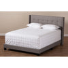 Baxton Studio Lisette Modern and Contemporary Grey Fabric Upholstered King Size Bed