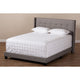 Baxton Studio Lisette Modern and Contemporary Grey Fabric Upholstered King Size Bed