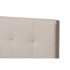 Baxton Studio Brookfield Modern and Contemporary Beige Fabric Twin Size Bed