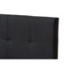 Baxton Studio Brookfield Modern and Contemporary Charcoal Grey Fabric Twin Size Bed