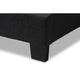 Baxton Studio Brookfield Modern and Contemporary Charcoal Grey Fabric Twin Size Bed