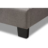 Baxton Studio Brookfield Modern and Contemporary Light Grey Fabric Twin Size Bed