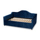 Baxton Studio Perry Modern and Contemporary Royal Blue Velvet Fabric Upholstered and Button Tufted Full Size Daybed