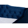 Baxton Studio Perry Modern and Contemporary Royal Blue Velvet Fabric Upholstered and Button Tufted Full Size Daybed
