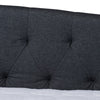 Baxton Studio Delora Modern and Contemporary Dark Grey Fabric Upholstered Queen Size Daybed WHI-CF9044-B-Charcoal-Daybed-Q