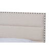 Baxton Studio Ansa Modern and Contemporary Beige Fabric Upholstered Queen Size Bed