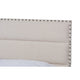 Baxton Studio Ansa Modern and Contemporary Beige Fabric Upholstered Queen Size Bed