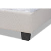 Baxton Studio Ansa Modern and Contemporary Beige Fabric Upholstered Queen Size Bed
