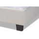 Baxton Studio Ansa Modern and Contemporary Beige Fabric Upholstered Queen Size Bed