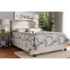 Baxton Studio Ansa Modern and Contemporary Beige Fabric Upholstered Queen Size Bed