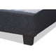 Baxton Studio Ansa Modern and Contemporary Dark Grey Fabric Upholstered King Size Bed